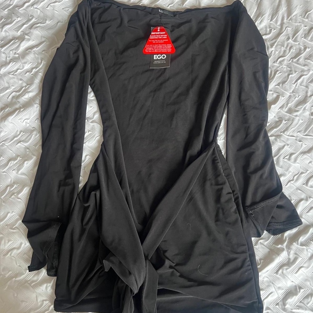 EGO Black Off-Shoulder Dress